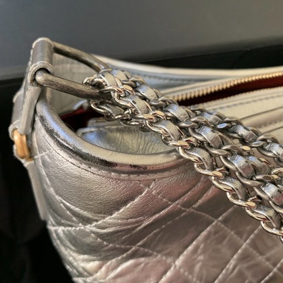 Chanel Medium Gabrielle Hobo Bag in Silver - Picture 2 of 11